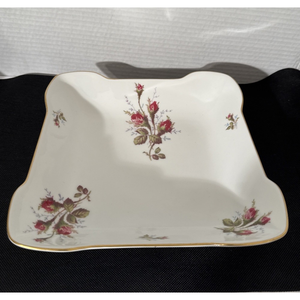 Rosenthal Germany Winifred‎ Moss Rose Petal Lane China Serving Square Bowl